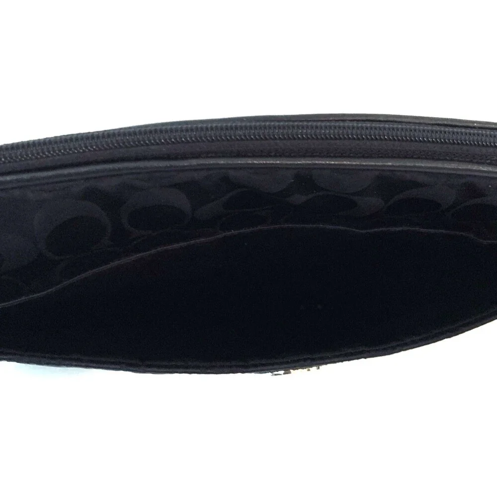 Coach Signature Black Jacquard Padded Tablet/Laptop Pouch 13